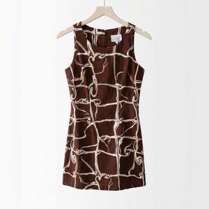 chinese dress ladies Tauren Vegan Leather Mini Dress - Black, Small | Hazel and Olive main image 1